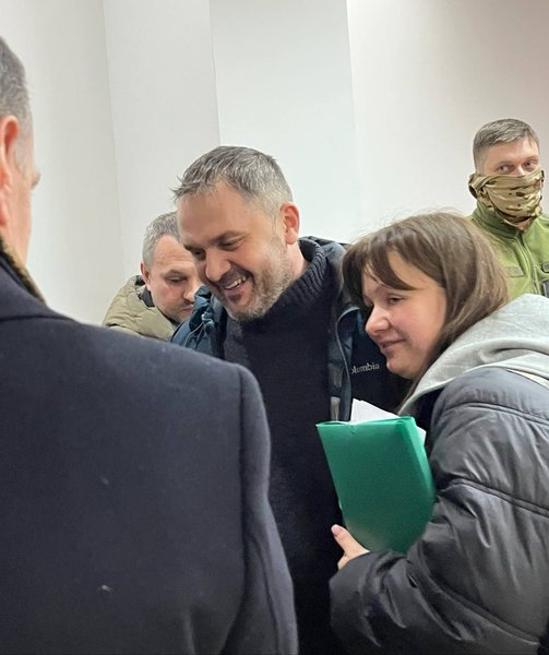 Віктор Гусаров разом із жінкою