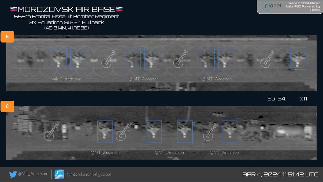 Три эскадрильи Су-34