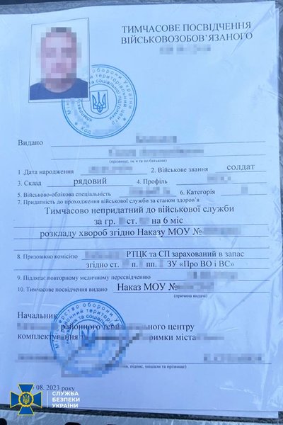 Задержаны военнослужащие и руководители военных медкомиссий, зарабатывавшие на справках для уклонистов