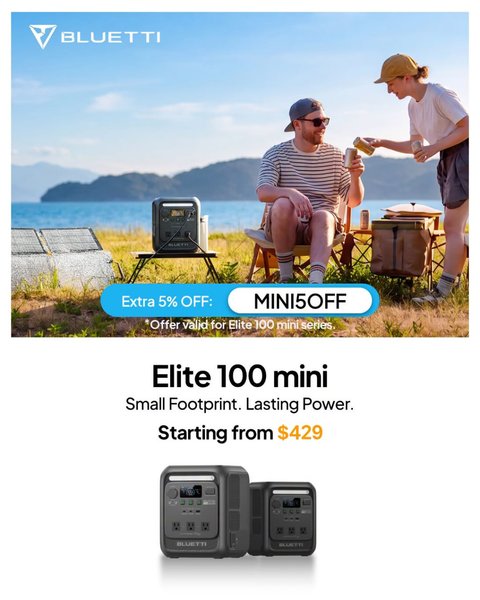 Портативная электростанция Bluetti Elite 100 mini