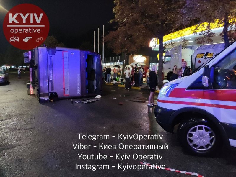 Киев, автобус, ДТП,