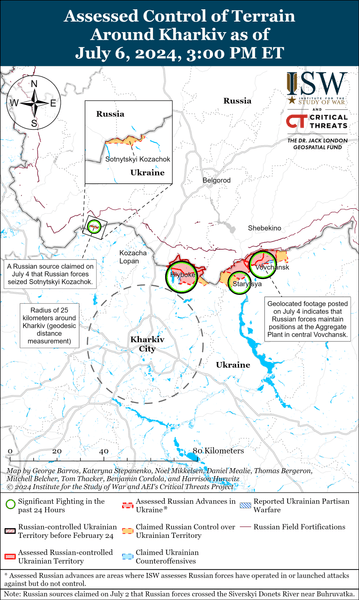 Карта боев в Харьковской области