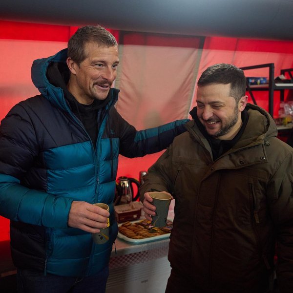 Владимир Зеленский, Беар Гриллс, встреча Владимир Зеленский и Беар Гриллс