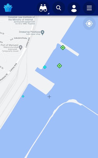 Порт Мариуполя, карта