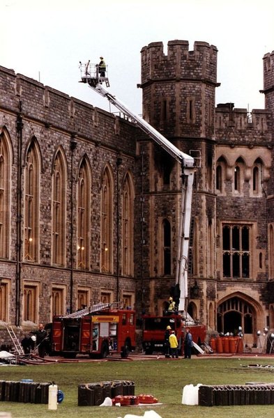 Виндзорский замок, пожар, 1992