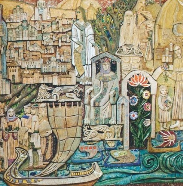 Киев, демонтаж, панно, монументализм, Галина Севрук, Евгения Моляр, отель Турист