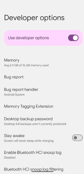 режим-разработчика android смартфон