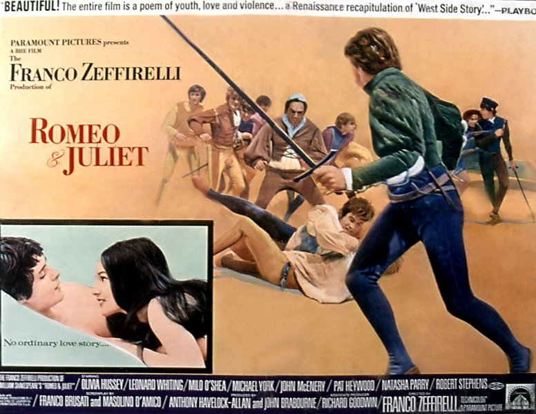 Оливия Хасси, Ромео и Джульетта, Франко Дзефирелли, пьеса Шекспира, экранизация Шекспира, Ромео и Джульетта 1968, Ромео и Джульетта Дзефирелли, умерла Оливия Хасси