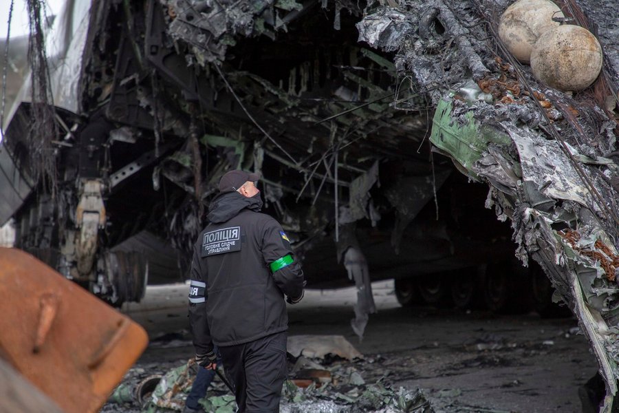 мрия, самолет мрия, мрию уничтожили, ан-225 мрия