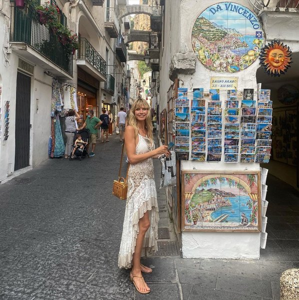 хайди клум, супермодель, капри, годовщина свадьбы