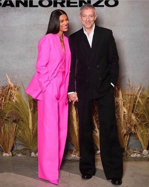 Тина Кунаки и Венсан Кассель в Венеции, Валентино