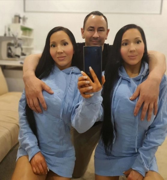 Най-сходните близнаци в света Най-сходните близнаци в света, сестри, близначки, близначки от Австралия, Анна и Луси Декинк, общ съпруг, сестри споделят общ младоженец