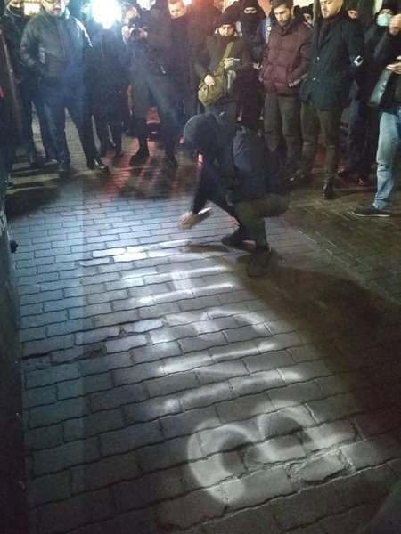 Акция, израиль, посольство, карась, сич, с14, евреи