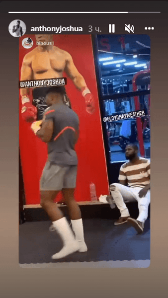 Ентоні Джошуа тренується перед боєм у відповідь з Усіком