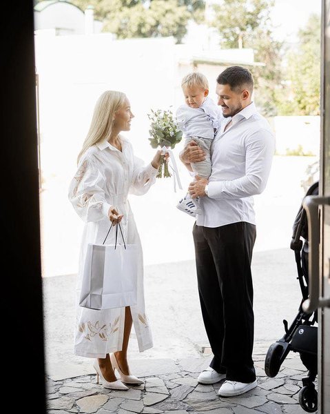 Даша Квиткова и Никита Добрынин с сыном