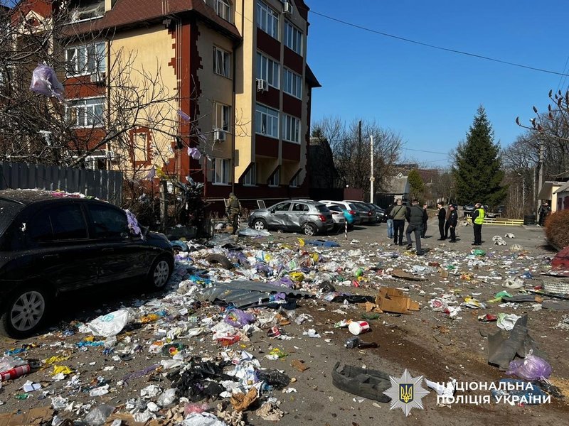 Место теракта в Буче