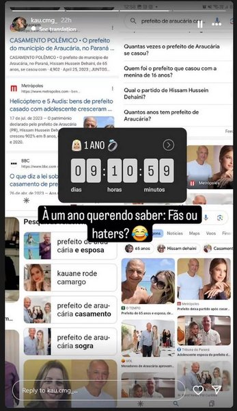 Мэр, который женился на 16-летней девушке, мэр из Бразилии, миллионер, Кауане Роде Камарго, школьница, критики, соцсети, Хиссам Дехаини