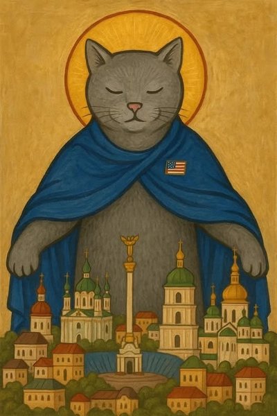 Кот Келлог — защитник Киева