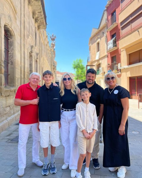 Ирина Федишин с семьей