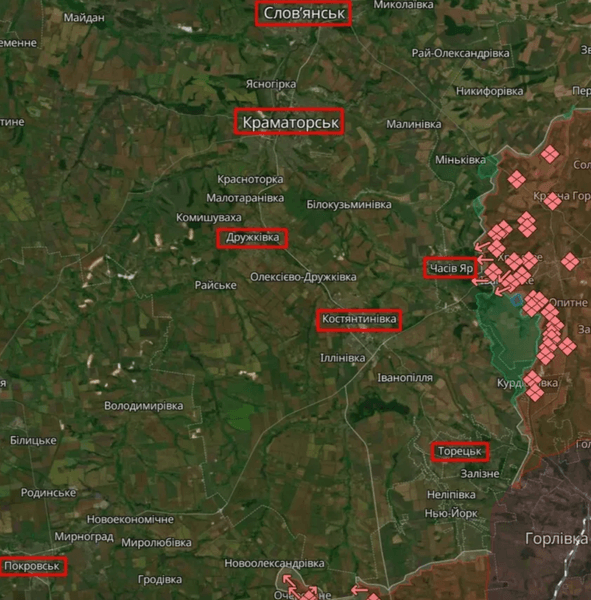 Донецкая область, наступление, ВС РФ, российские оккупанты, ISW, Донбасс