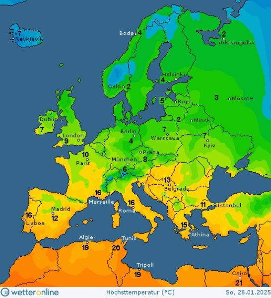 Погода в Україні — прогноз на 25-26 січня