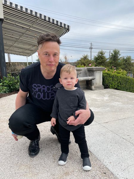 илон маск, сын