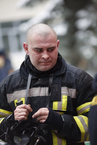 пожарные, пожар, харьков