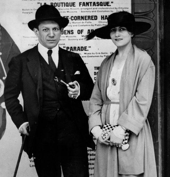 Пабло Пикассо и Ольга Хохлова - ретро фото