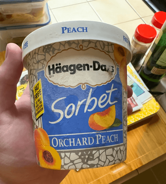 Морозильная камера, десерт, сорбет, десерт 1990-х годов, холодильник, необычная находка, старые продукты, старое мороженное