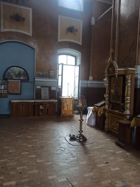 Успенський собор у Харкові. Обстріли