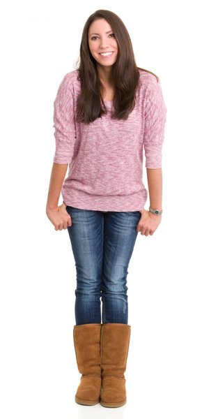 фото, девушка в уггах