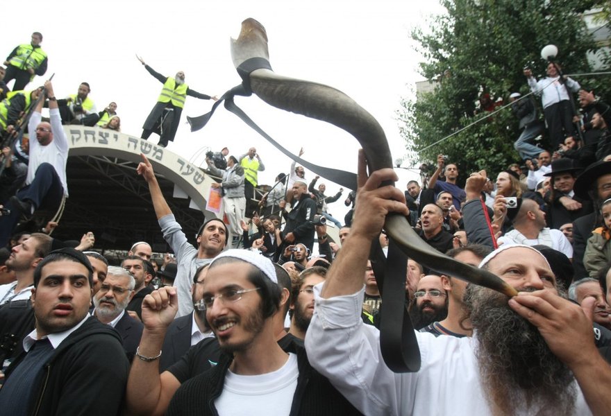 Хасиды празднуют Рош ха-Шана в Умани