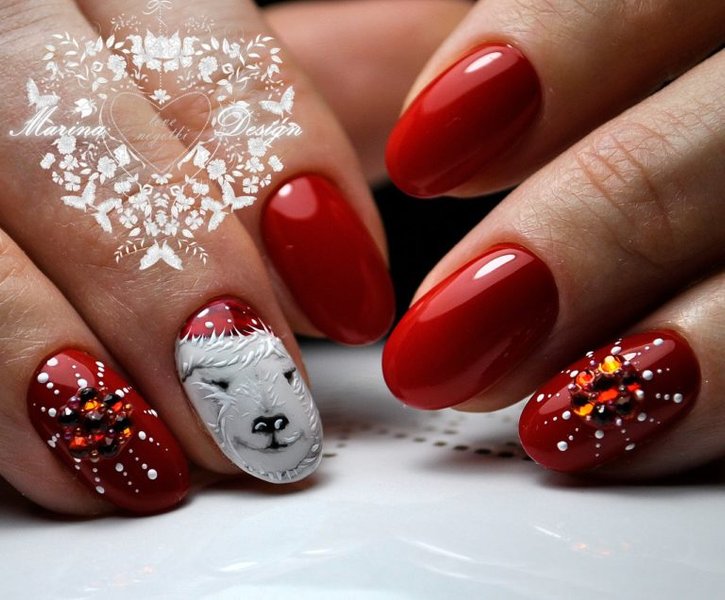 снежный маникюр, зимний маникюр, маникюр на декабрь, тренды маникюра, модный маникюр