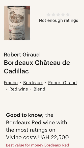 Вино коллекционное