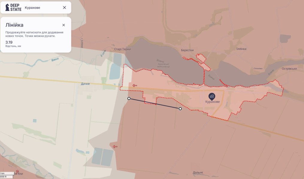 Наступ РФ, карта, DeepState, 9 січня, Донбас, курахове