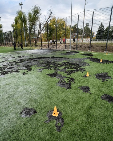 Шахед упав на полі академії Металіст 1925 у Києві