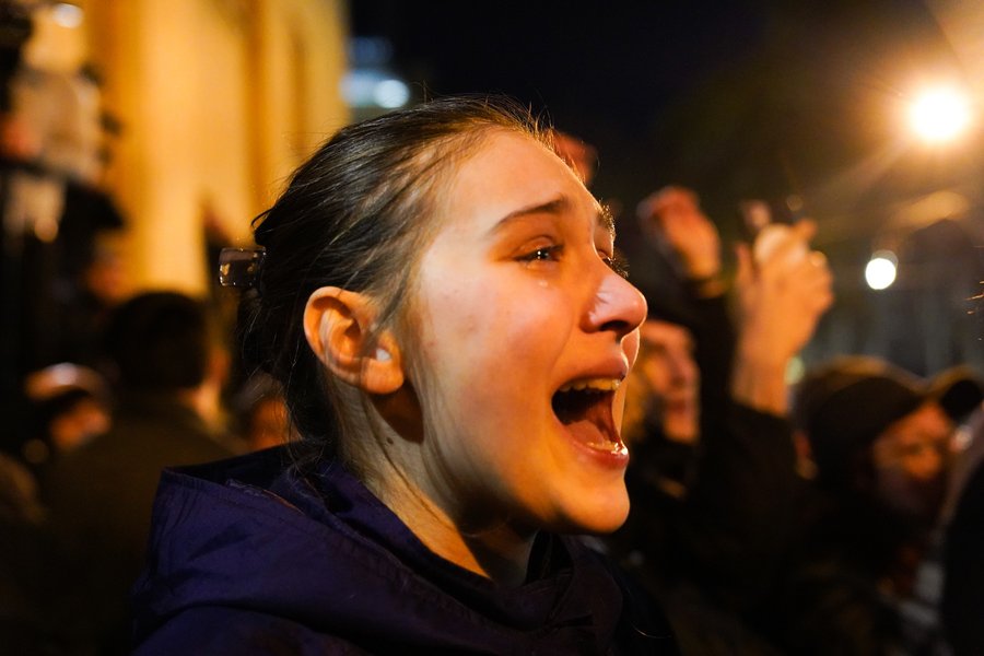 Протестная акция в Тбилиси