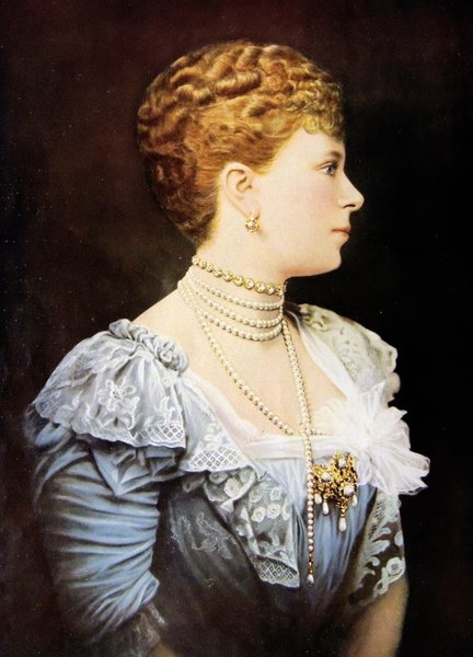 королева Англии Мария Текская, супруга короля Георга V, портрет