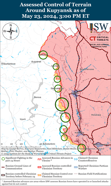 Куп'янськ на карті