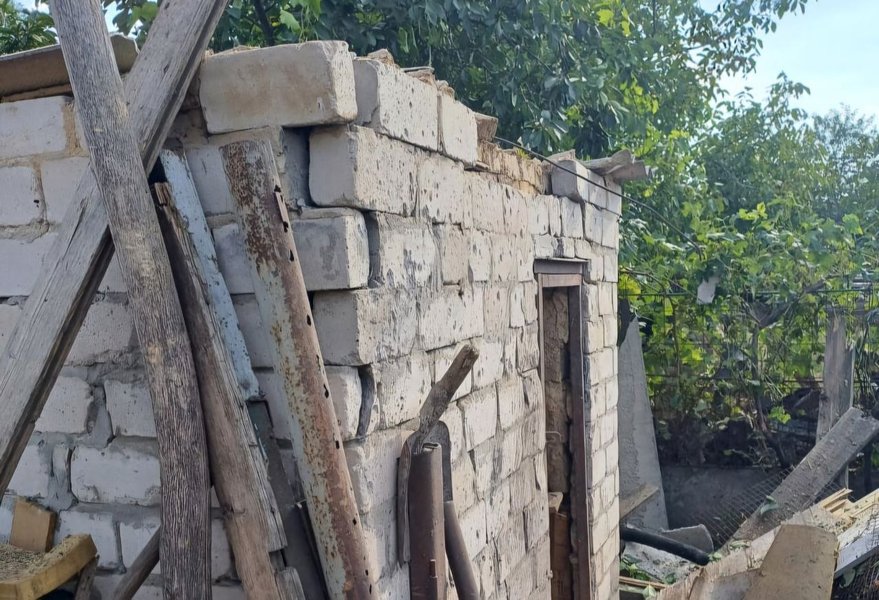 Последствия обстрела Днепропетровской области