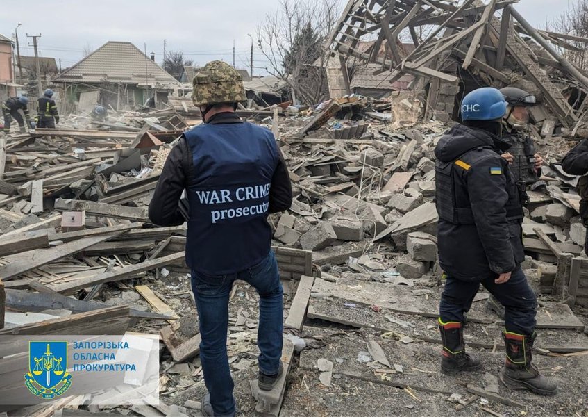 Разрушенный частный дом от удара РФ 29 декабря