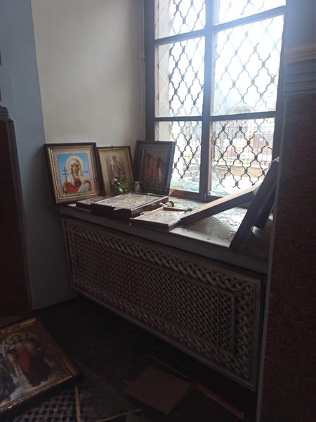 Успенський собор у Харкові. Обстріли