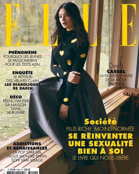 Дева Кассель, обложка журнала, Elle