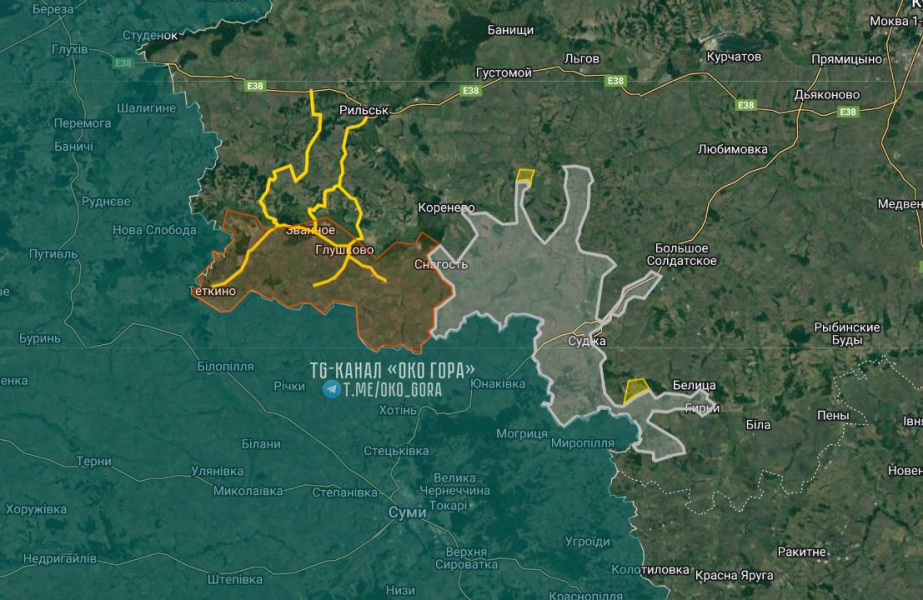 Прорив в Курській області, мости, Кариж, Зване, Глушково, 16 серпня, де розташовані, ситуація