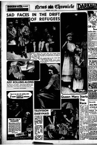 Фотография в газете News Chronicle в 1939 году