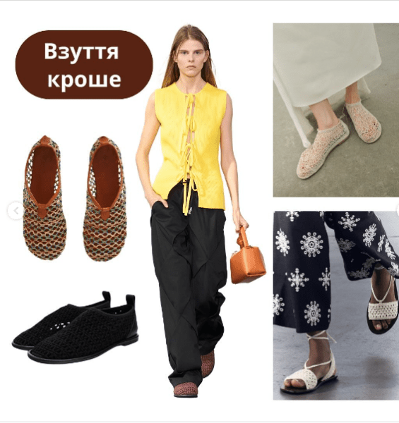 Взуття кроше Взуття кроше