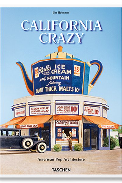 

"Безумная Калифорния". Обложка книги об американской поп-архитектуре
