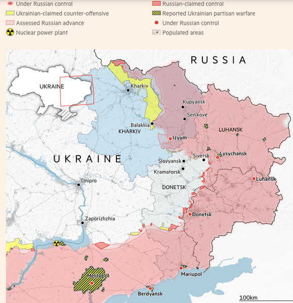 контрнаступление ВСУ карта, карта контрнаступления ВСУ, Карта контрнаступления,