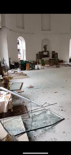 Антонієвський храм у Харкові. Обстріли