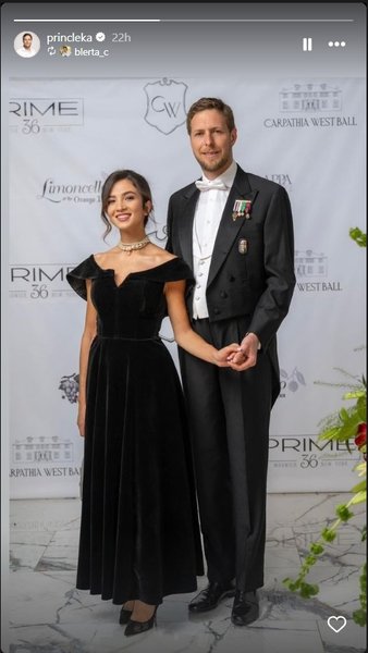 принц Лека с Блертой Челибаши